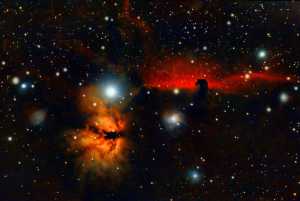 Horsehead and Flame Nebula